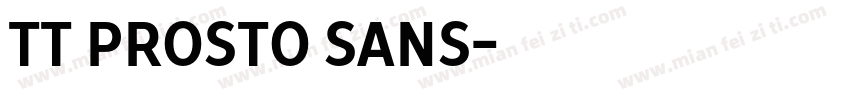 TT Prosto sans字体转换